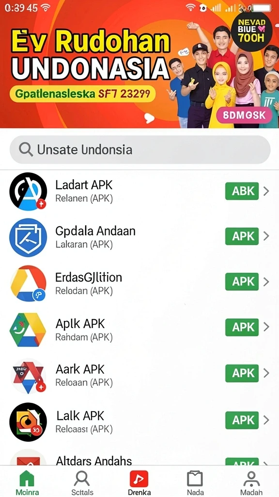 danagame - Tampilan antarmuka yang menarik dan intuitif.
