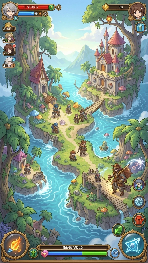 daya4d - Screenshot menunjukkan tampilan level awal yang penuh warna.
