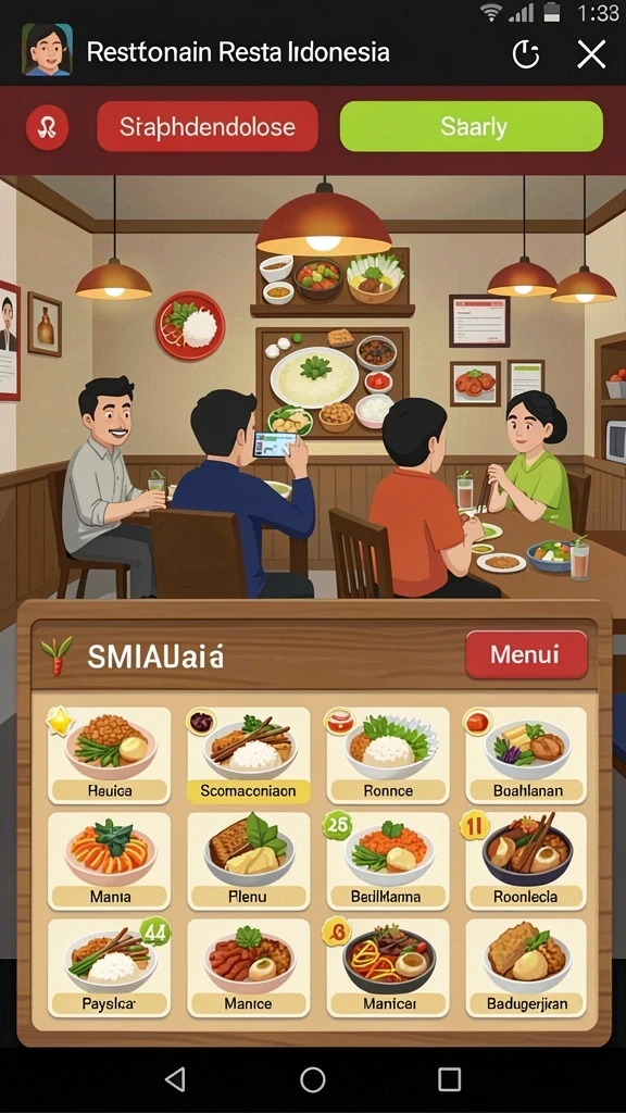 gim777 - Tampilan antarmuka yang menarik dan modern.